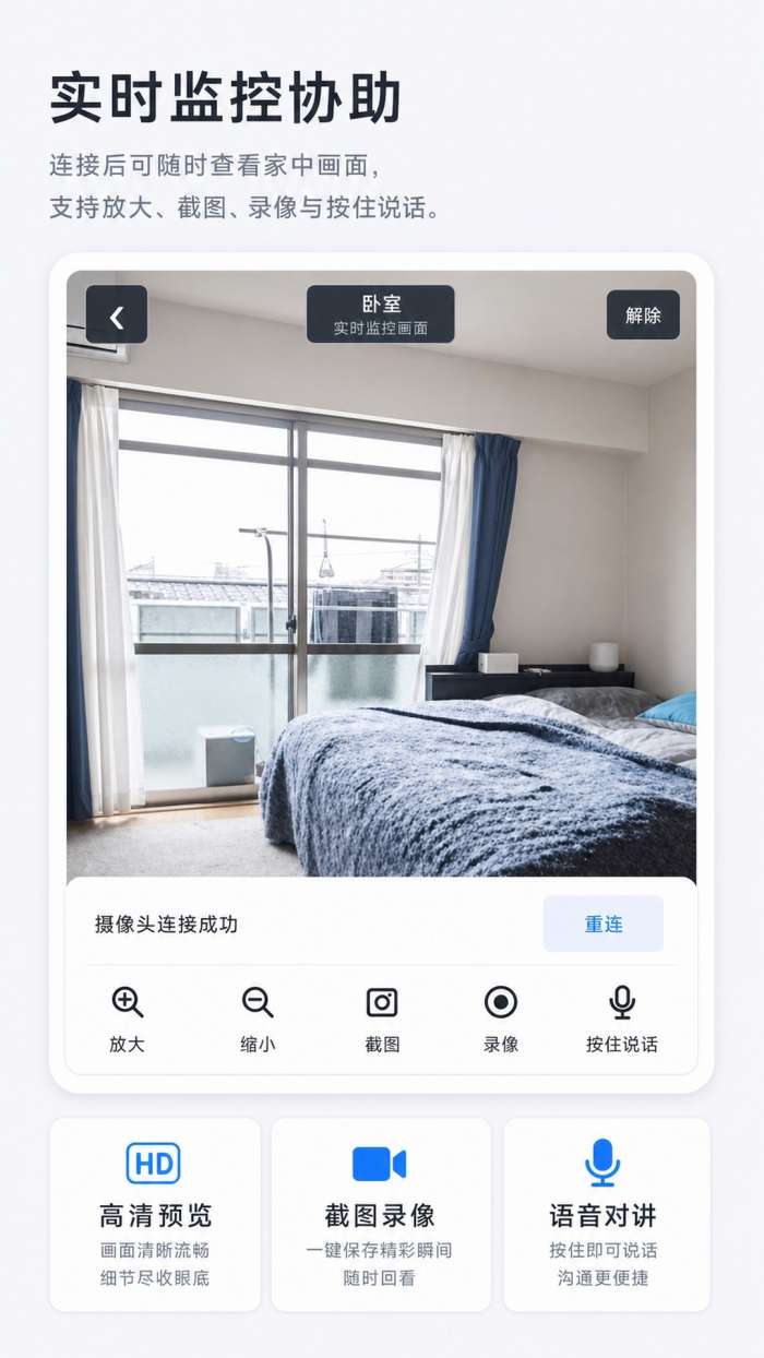 手机远程监控协助截图