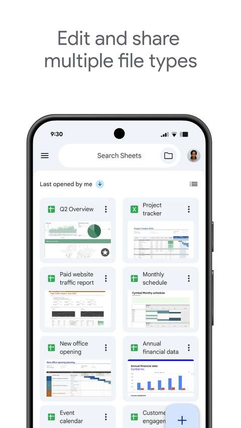 Google表格截图