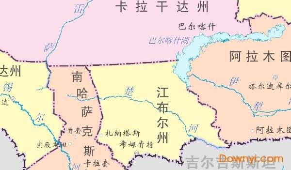 哈萨克斯坦中文版全图截图