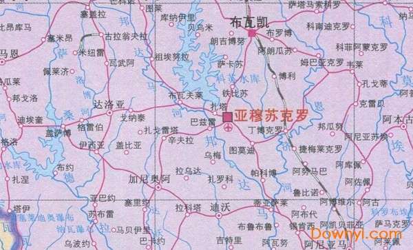 科特迪瓦利比里亚旅游地图截图