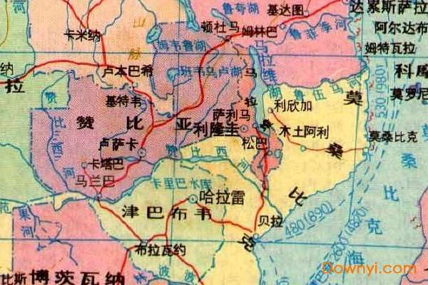 非洲地图全图高清版截图