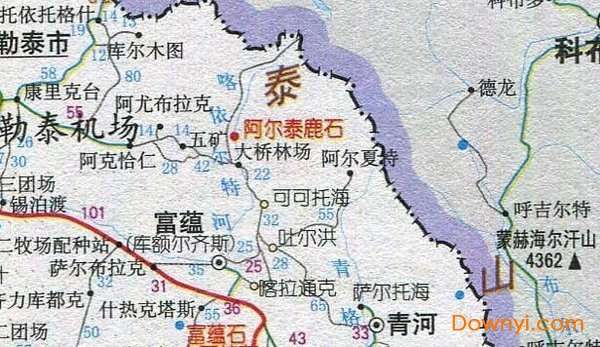 新疆东部旅游地图截图