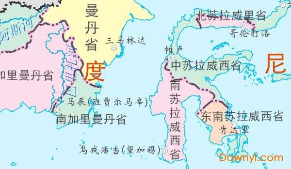 印度尼西亚地图高清版截图