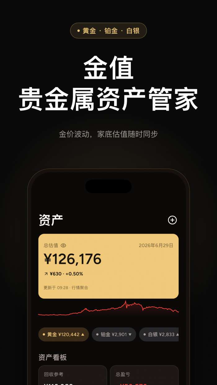 金值记账截图