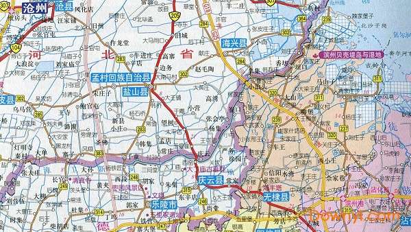 山东省滨州市地图截图