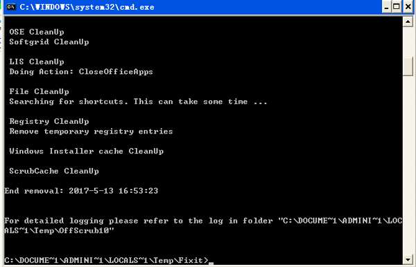 微软office强力卸载工具(office2003/2007/2010)截图