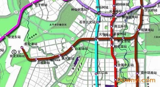 成都轨道交通规划图高清版截图