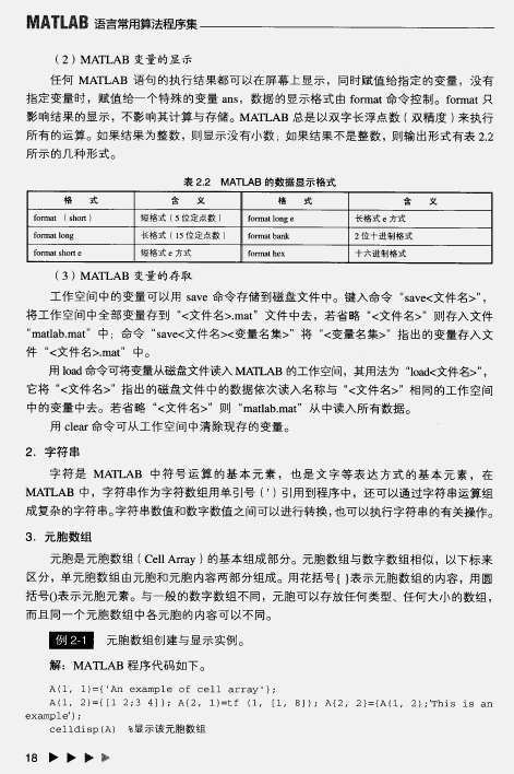 matlab语言常用算法程序集pdf文件截图