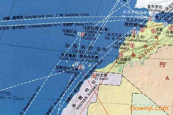 非洲航运地图截图