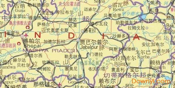 印度地图中文版截图