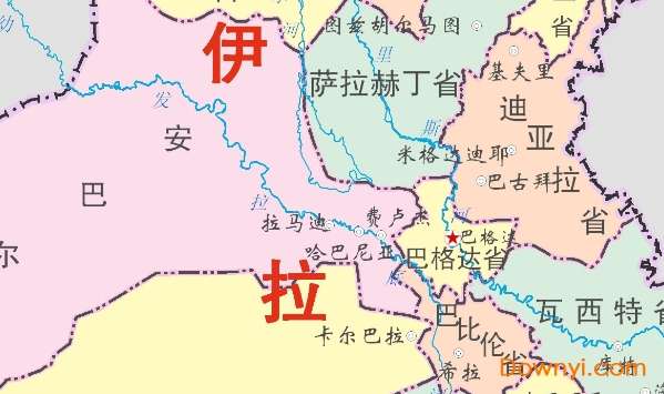 伊拉克地图高清版大图截图