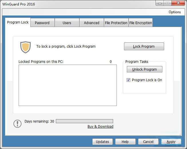 winguard pro(窗口锁定工具)截图