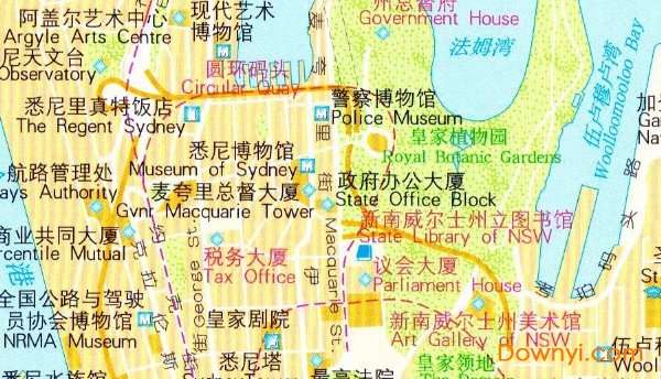悉尼地图高清中文版截图