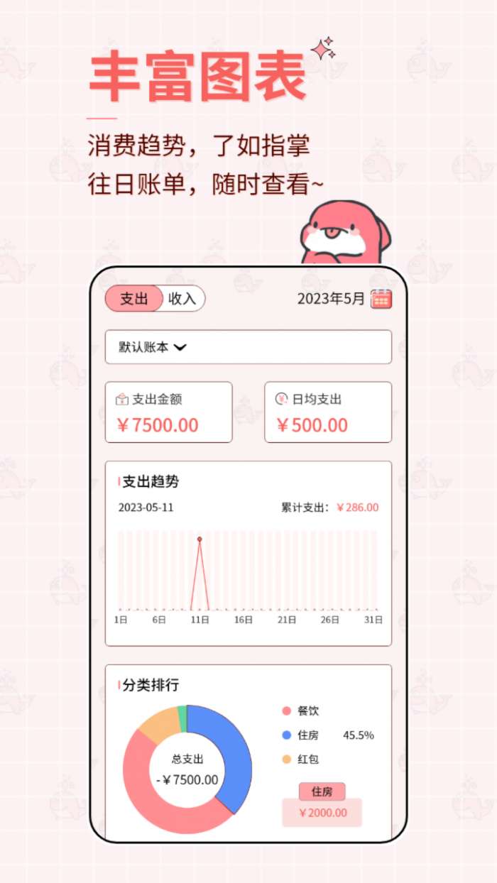鲸鱼记账截图