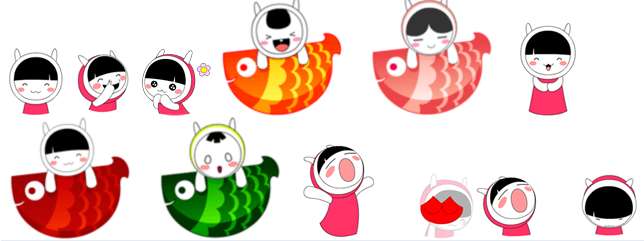 玉兔娃娃动态表情包截图