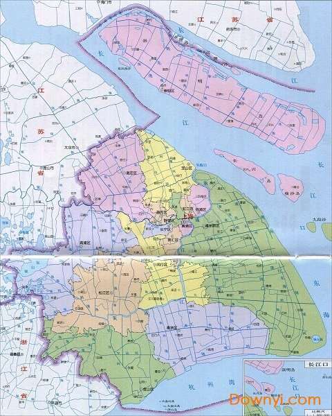 上海市政区地图截图
