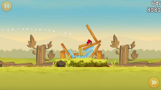 愤怒的小鸟经典版 手机原版截图