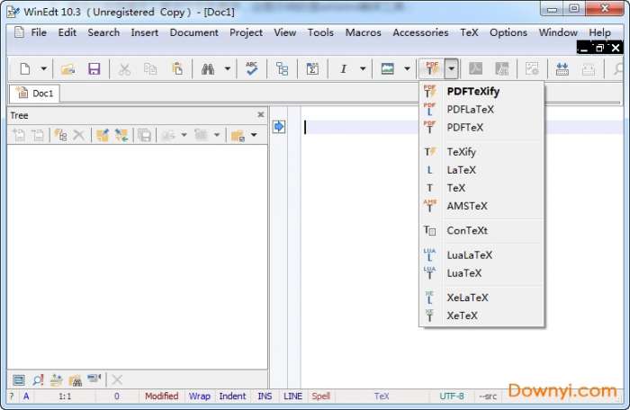 winedt文本编辑器截图