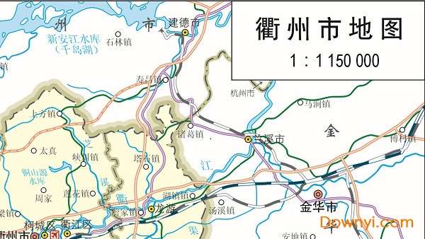 浙江衢州地图全图截图