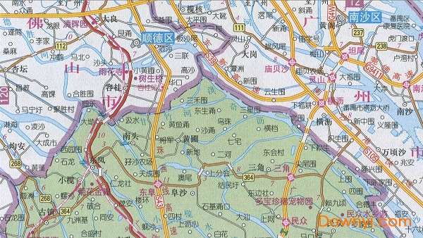 广东省中山市地图全图截图