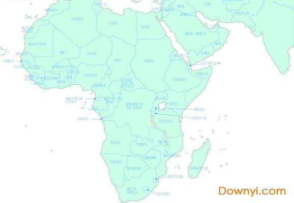 非洲地图素材截图