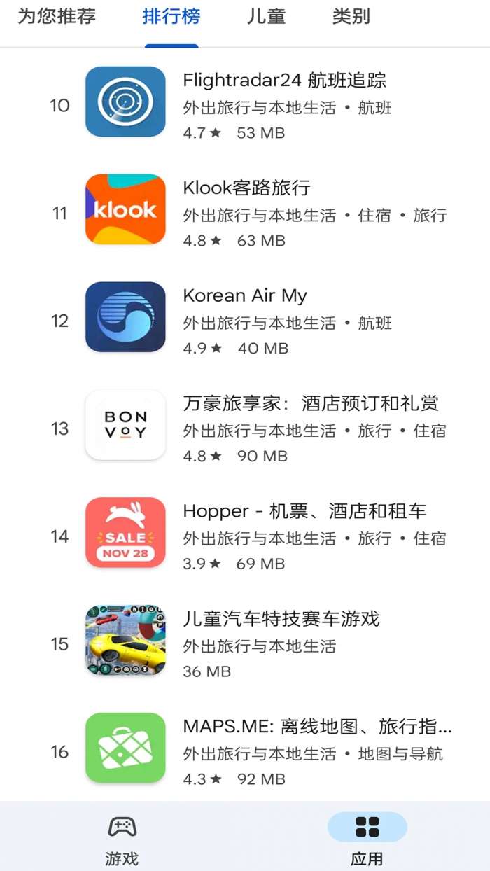 Google Play Store 中文版截图