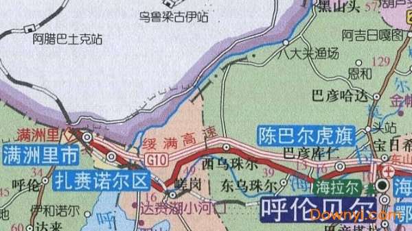 呼伦贝尔地图高清全图截图