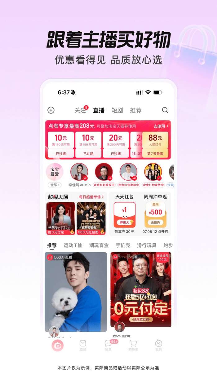 点淘 旧版本截图