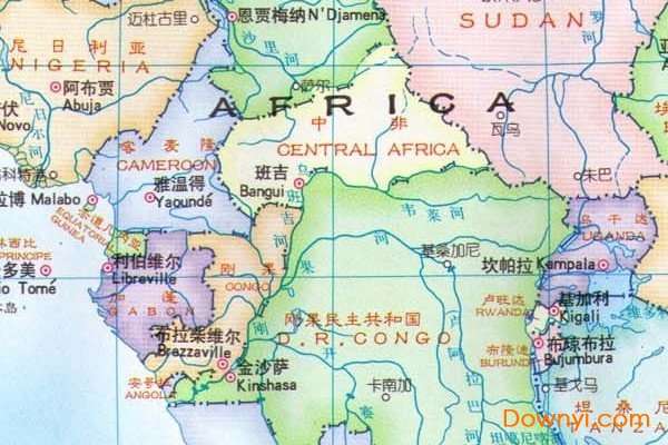 非洲旅游地图高清版截图