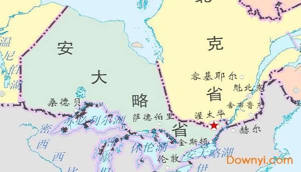 加拿大地图中文版截图