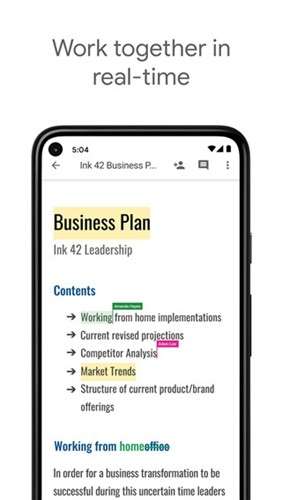 Google文档 网页版截图
