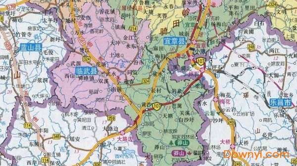 湖南郴州地图截图