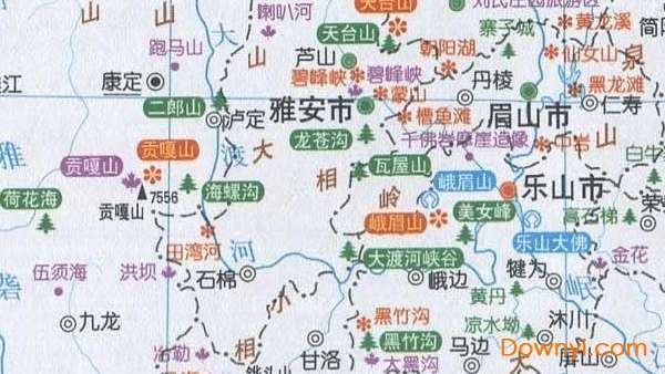 四川旅游地图高清版截图