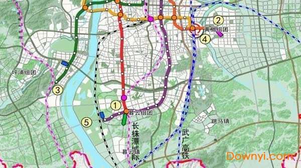 长沙地铁规划图高清版截图