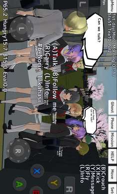 校园女生模拟器 英文版内置菜单截图