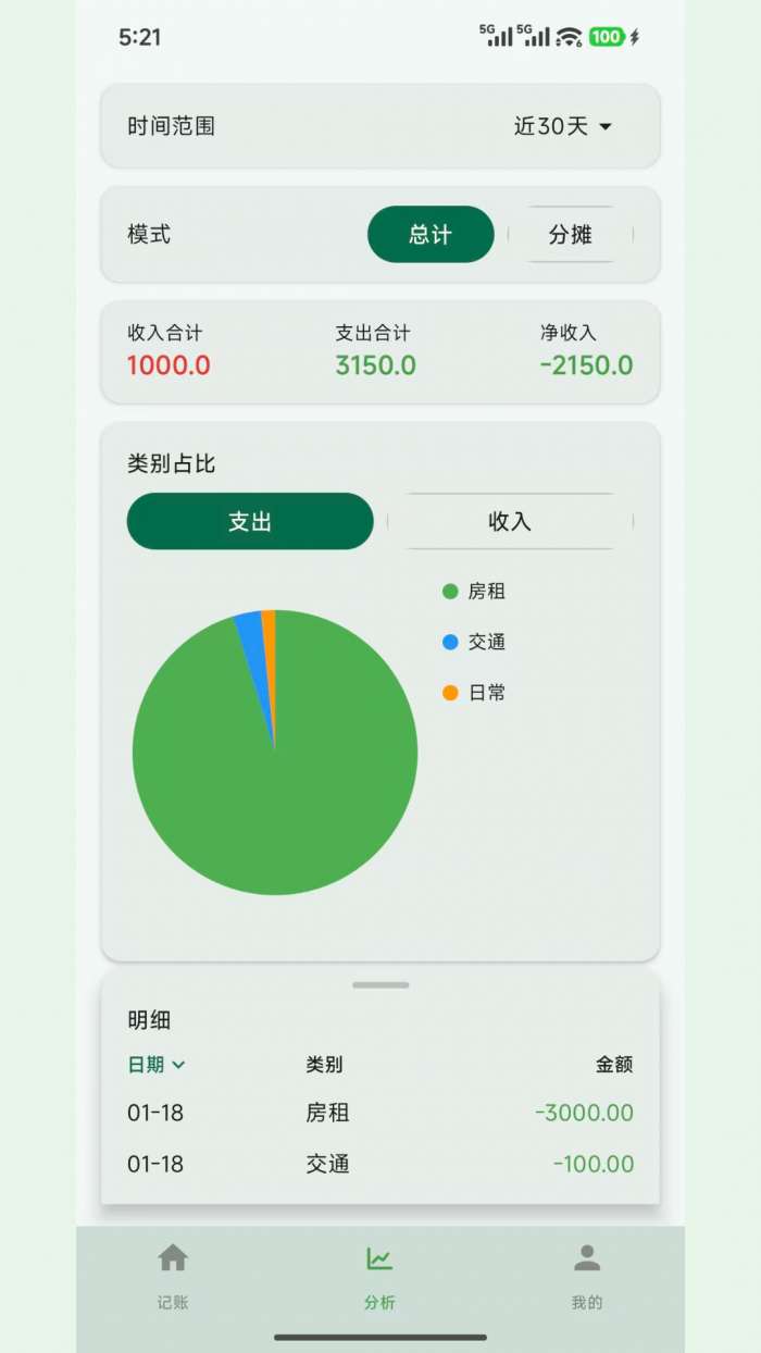 拆拆记账截图