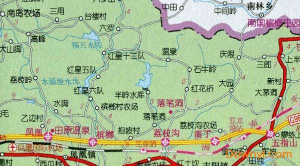 三亚市区地图高清版截图