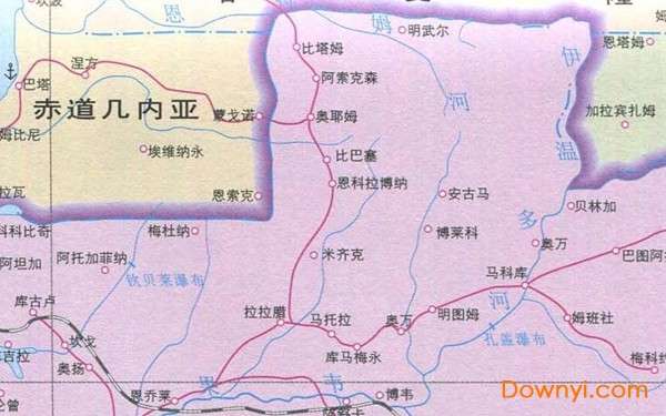 圣多美和普林西比加蓬旅游地图截图