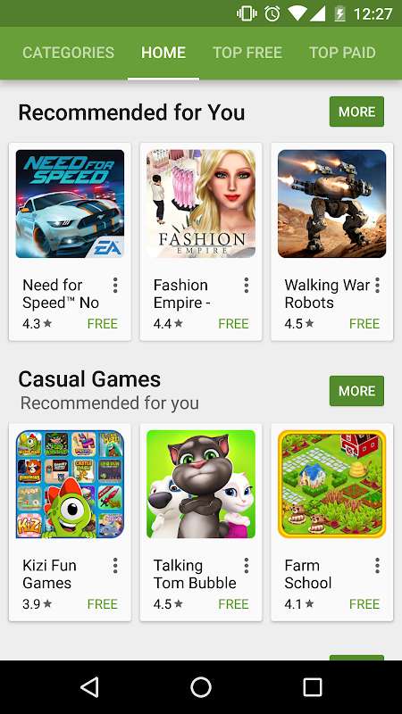 google play store (android)截图