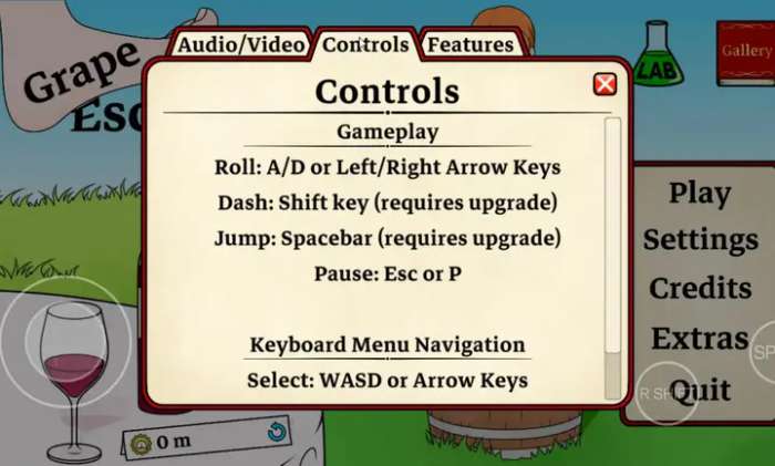 逃跑的葡萄 中文版截图