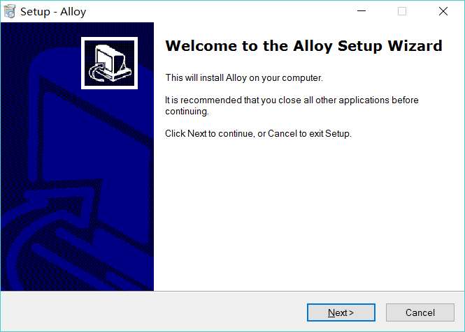 alloy exe文件编译工具截图
