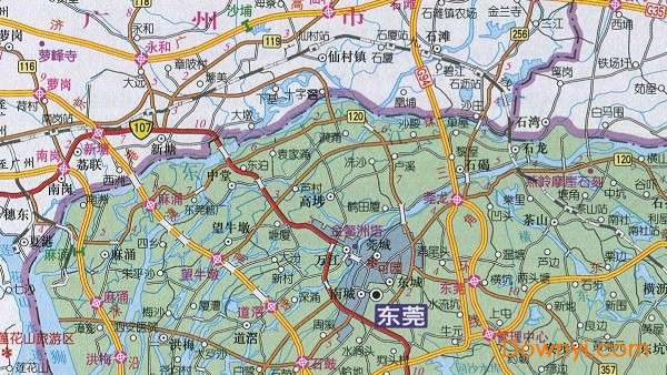 广东省东莞市地图全图截图