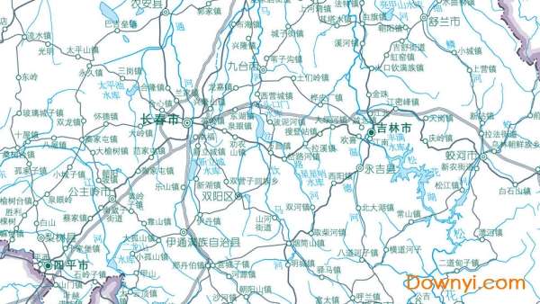 吉林地图公路交通高清版截图
