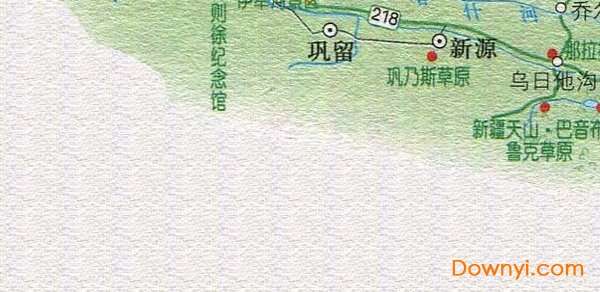 乌鲁木齐至霍城旅游地图截图