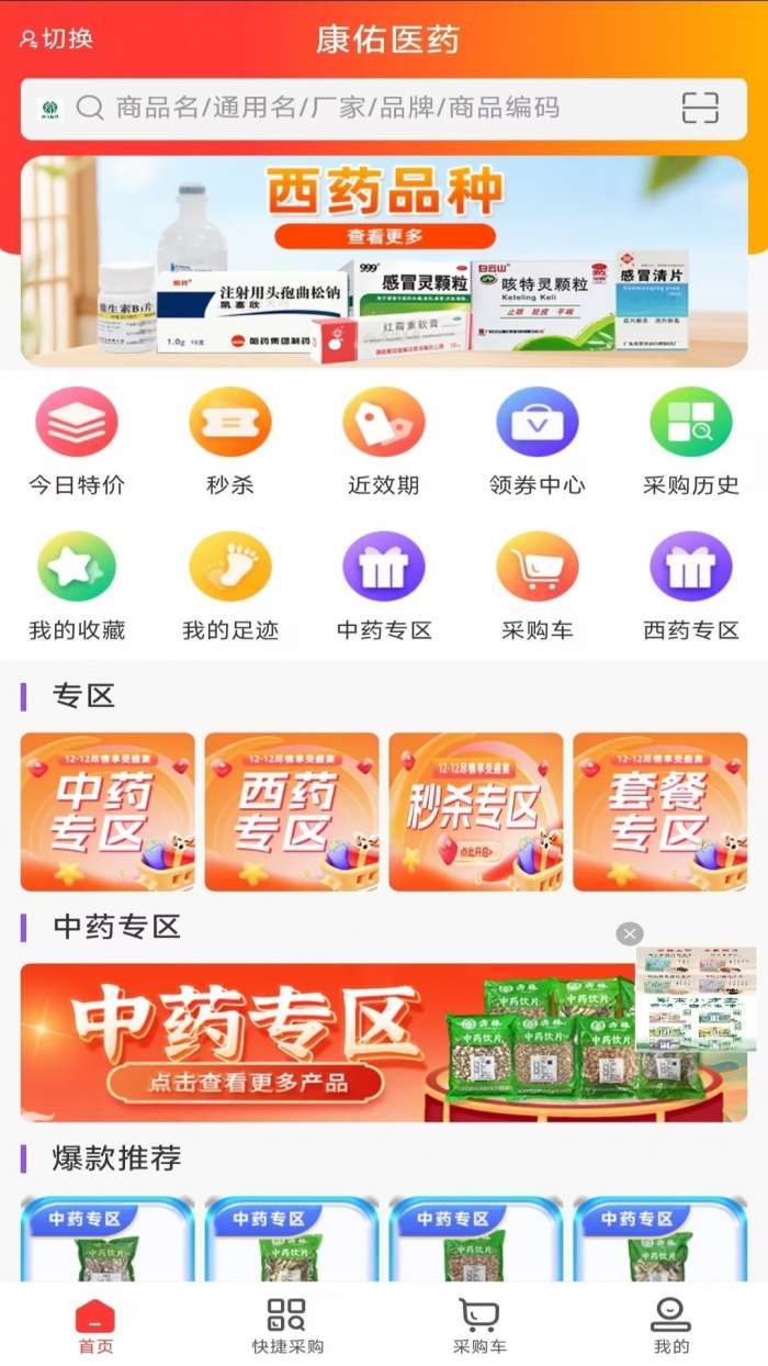 康佑医药网截图