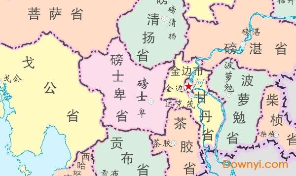 柬埔寨地图高清版大图截图