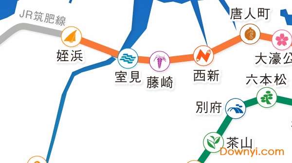 福冈地铁线路图截图