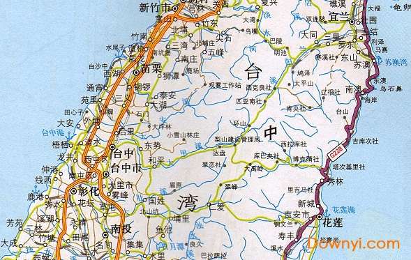 台湾高速公路地图全图高清版大图截图