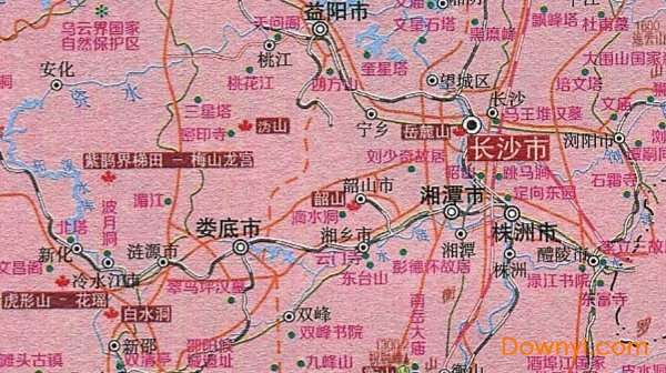 湖南旅游资源分布图截图