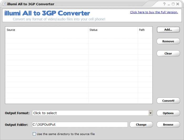 手机3gp转换器(illumi All to 3GP Converter)截图